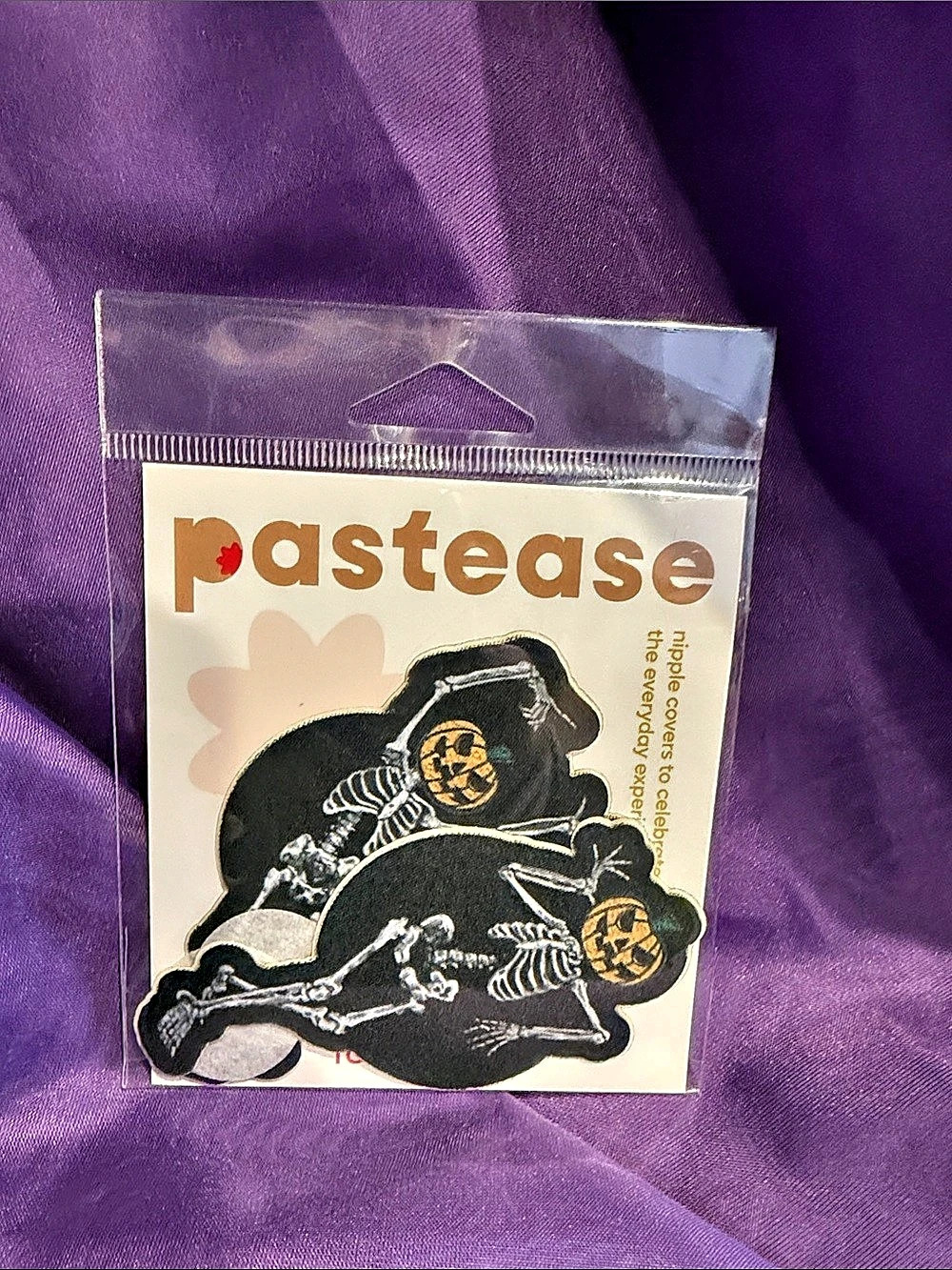 pastease Dancing Skeletons with Jack-O-Lantern Heads Pasties